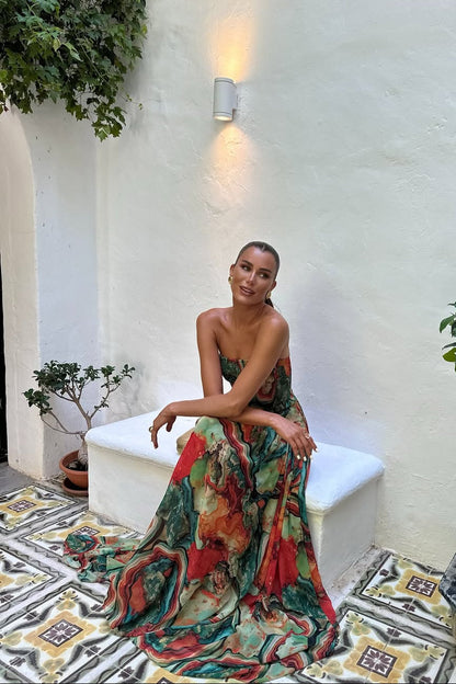Bellamy | Women's Strapless Maxi Vacation Summer Dress