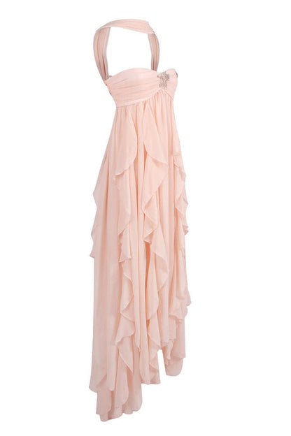 Imogen | Women's Strapless Ruffled Maxi Wedding Guest Dress