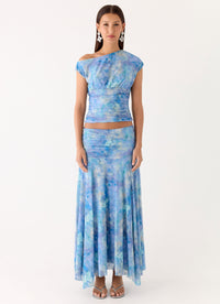 Aqua Paisley