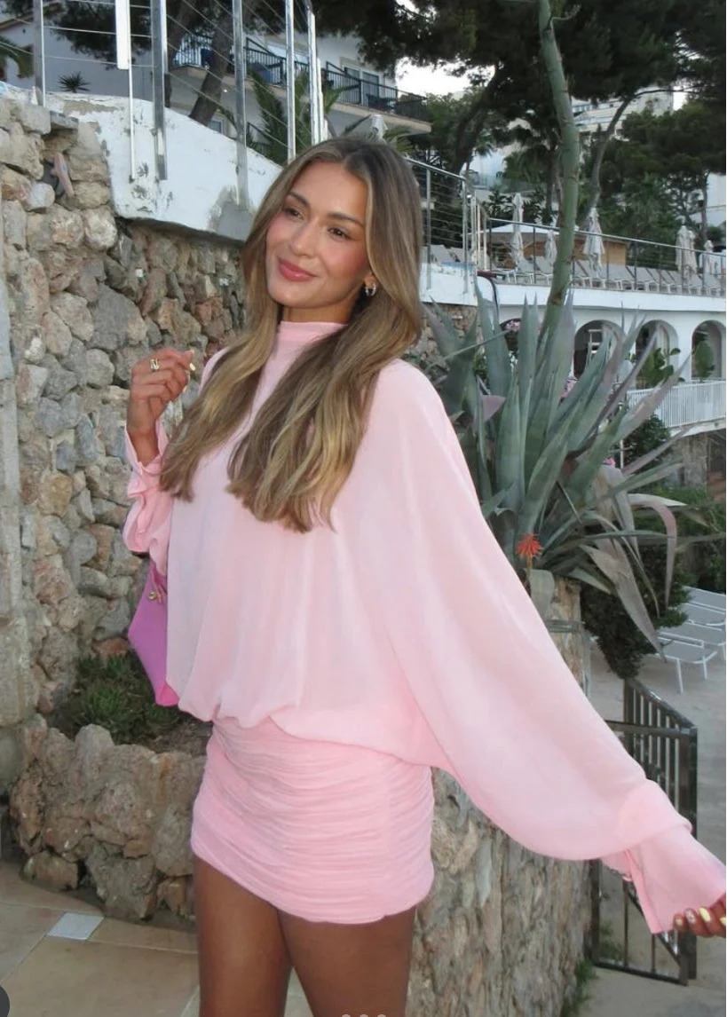 Solene | Women's Long Sleeve Mini Summer Cocktail Dress